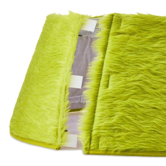 Dr. Seuss The Grinch Green Fuzzy Christmas Tree Skirt Collar Holiday Novelty Dec - Picture 4 of 5